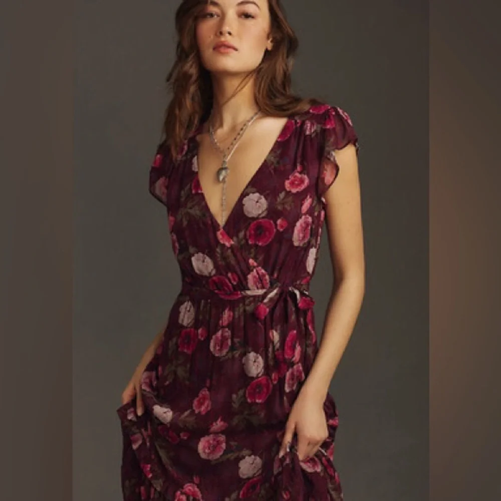PAIGE Terrazza Floral Midi Dress, size 6, NWT 🌹 - Picture 2 of 8
